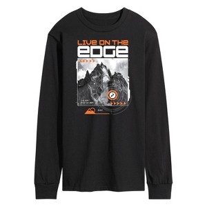 Men's - Instant Message - Live On The Edge Long Sleeve Graphic T-Shirt - 1 of 4
