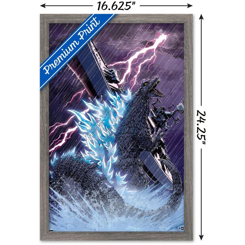 Trends International Godzilla: Comic - Lightning Framed Wall Poster Prints, 3 of 7