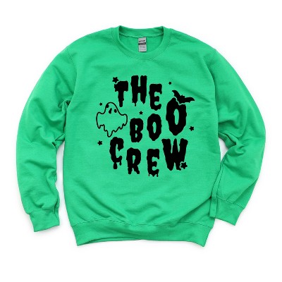Simply Sage Market Women's Graphic Sweatshirt The Boo Crew Bat and Ghost