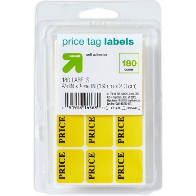 180ct Price Tag Labels Yellow - up & up™