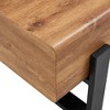 Sapphtopaz Coffee Table Rectangle Coffee Tables for Living Room Dining Table with Metal Bracket Legs for Living Room, Office - 4 of 4