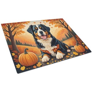NEW Bernese Mountain Dog Fall Glass Cutting Board Decorative Tempered Glass Kitchen Cutting and Serving Board Large Size Chopping Board - 1 of 4