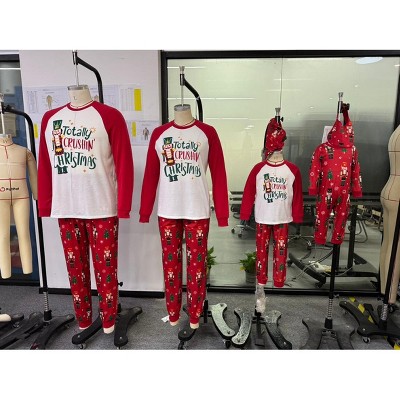 PATPAT Family Christmas Pjs Matching Sets Holiday Jammies Sleepwear Christmas Pajamas for Family Xmas Outfits with Socks