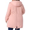 Agnes Orinda Women's Plus Size Drawstring Waist Long Sleeve Warm Barn Jackets with Hooded - 4 of 4