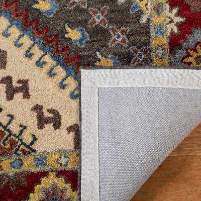 Antiquity Red and Ivory Hand Tufted Wool Area Rug