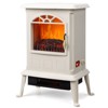 Karl Home 1500-Watt Infrared Electric Fireplace Stove with 2 Heat Settings in White - 2 of 4