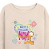 Women's - Nickelodeon - Mother's Day Lightweight French Terry Wide Neck Long Sleeve Shirt - 2 of 4