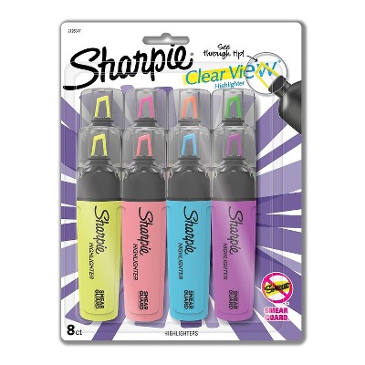 Sharpie Clear View Highlighters Chisel Assorted 8/pack (1971843