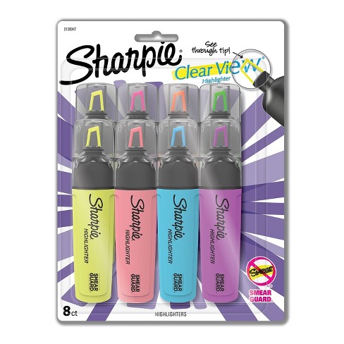Sharpie Clear View Highlighters Variety Pack 18 ct Tank Gel Pocket Smear  Guard