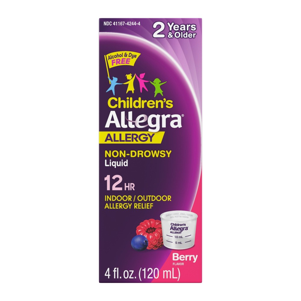 UPC 041167424445 product image for Children's Allegra 12 Hour Allergy Relief Oral Suspension - Berry Flavor - Fexof | upcitemdb.com