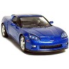 KiNSMART 2007 Corvette Z06 5inch 1:36 Scale 5 Inch Die Cast Metal Model American Muscle Toy Car. Pullback Action (Blue) - 4 of 4