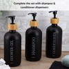 Matte Shampoo - Conditioner - Shower Gel Dispenser 17 fl oz (500ml) - 2 of 4