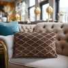 LIVN CO. Foxtail Stitch Velvet Oblong Decorative Pillow - 2 of 4