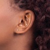 Black Bow Jewelry Kids 14k Yellow Gold & Crystal Reversible 3mm Ball Screw Back Earrings - 3 of 4