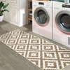 Washable Modern Geometric Living Room Area Rugs, Soft Non Slip Bedroom Carpet, Low Pile Foldable Thin Mat - 4 of 4