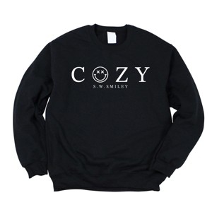 Simply Sage Market S.W.Smiley Cozy Outline Sweatshirt - 1 of 4