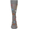 Memoi Men's Burgers & Fries Rayon From Bamboo Crew Socks Med Gray Heather 10-13 - 2 of 2
