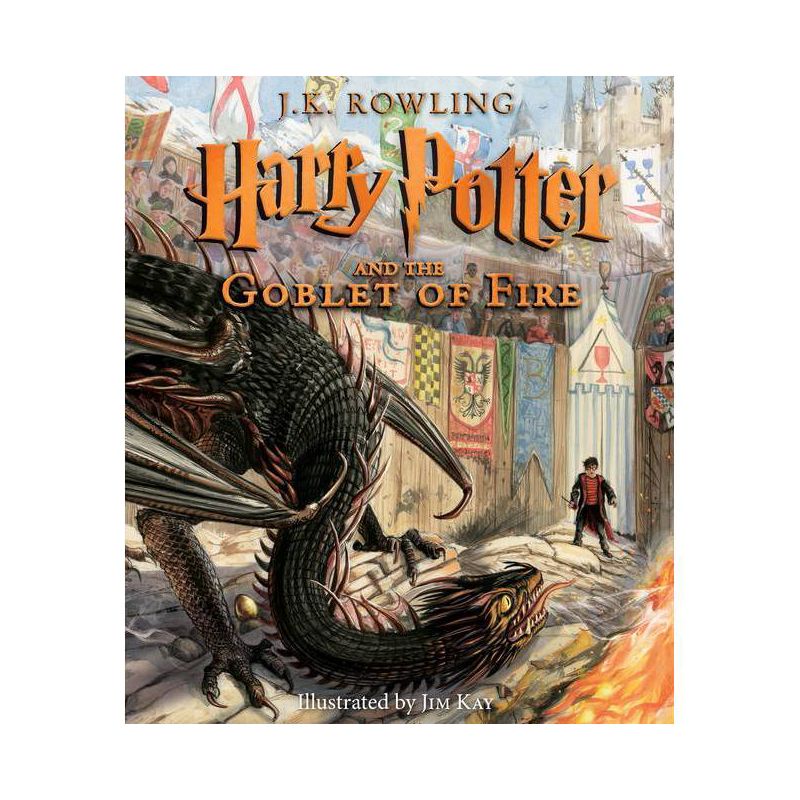 Harry Potter and the Goblet of Fire: The Illustrated Edition - by  J K Rowling (Hardcover), 1 of 2