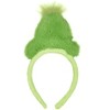 Dr. Seuss GRINCH Costume Character Fabric Cosplay Hair Accessory Headband For Men And Women Green - 3 of 4