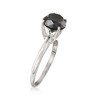 Ross-Simons 3.00 Carat Black Diamond Solitaire Ring in 14kt White Gold - 3 of 4