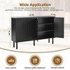 Whisen Minimalist 4-Door Storage Cabinet with Adjustable Shelves - 4 of 4