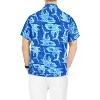 LA LEELA Men's Hawaiian Shirt Funny Beach Shirts Casual Button Down Short Sleeve Shirts for Men - 2 of 4
