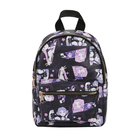 Рюкзак KPop Demon Hunters Huntrix AOP Adult Black 11.5" Mini