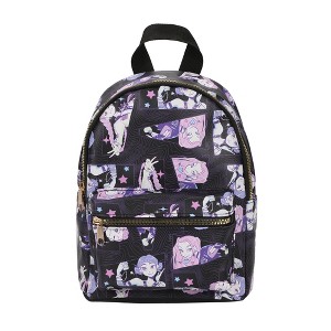 KPop Demon Hunters Huntrix AOP Adult Black 11.5" Mini Backpack - 1 of 4