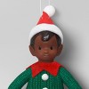 Christmas Fabric Elf Child with Red Hat and Green Sweater Ornament - Wondershop™ - 3 of 3