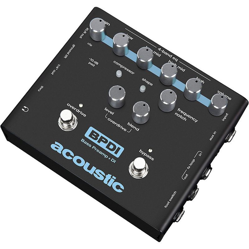Acoustic Bass Preamp + DI Pedal With Overdrive, 3 of 6