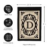 Evergreen Flag Cambridge Chic Letter D Monogram Applique Garden Flag - 12.5" Wide x 18" High - 2 of 4