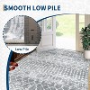 Acekool Washable Boho Geometric Area Rug, Non-Slip Foldable Low Pile Accent Carpet for Living Room Bedroom, Soft - 4 of 4