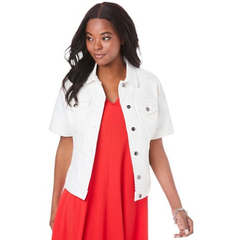 Target white denim store jacket