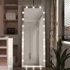 PAGED Rectangle Full Length Mirror,Leaning Floor Full Body Mirror with Lights,Suitable for Dressing Room,Cloakroom - 2 of 4