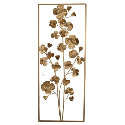 Ashlyn Iron Tree Wall Decor Gold - A&B Home