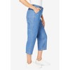 Woman Within Women's Plus Size Carpenter Denim Capri - image 4 of 4