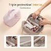LOVEVOOK Travel Makeup Bag for Women 2Pcs Set, Puffer Waterproof Cosmetic Organizer - 3 of 3