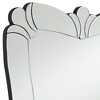 Possini Euro Design Fabrina Rectangular Vanity Decorative Wall Mirror Modern Beveled Edge Flower Glass Mirrored Frame 26" Wide for Bathroom Bedroom - 3 of 4