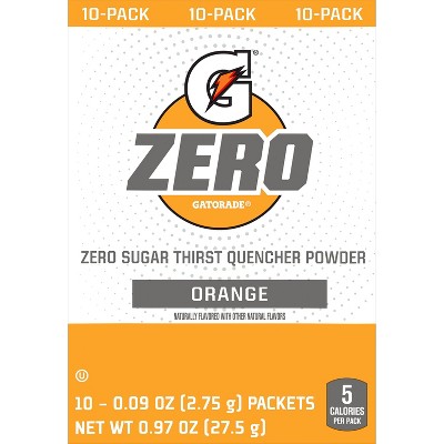 Gatorade GZERO Orange Sports Drink Mix - 1.08oz
