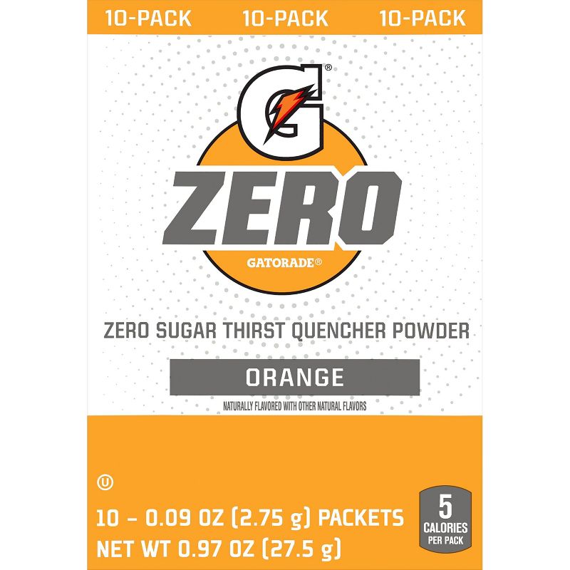 Gatorade GZERO Orange Sports Drink Mix - 1.08oz, 3 of 7