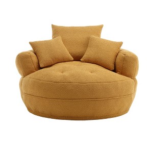 Anybear Chenille Sponge Single Sofa, Fluffy Modern Sleeper Chair for Living room, Bedroom, No Assembly Required - 1 of 4