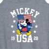 Women's - Disney - Mickey Waving Flag USA Graphic Racerback Tank - 2 of 4