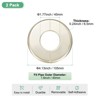 Unique Bargains Wall Split Flange Self-Adhesive Plumbing Cover Plates ABS Faucet Escutcheons 2 Pcs - 3 of 4