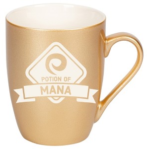100 North Magic Potion 10 Ounce Vegas Gold Metallic Finish, Comfortably Fits Your Hands, New Bone China Coffee Tea Cup Mug, Potion Of Mana - 1 of 1