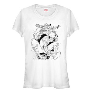 Juniors Womens Marvel Spider-Man: Homecoming Crash T-Shirt - 1 of 3