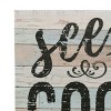 15" Rustic See The Good Worn Blue and White Wall Art with - Stonebriar Collection: MDF Vertical Wall Sign Panel for All Ages - 4 of 4