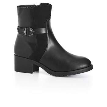 Women's WIDE FIT Thea Ankle Boot - black | EVANS