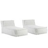 Outdoor Bean Bag Chaise Lounge Chairs, All-Weather Reclining Floor Loungers with Backrest for Deck, Garden, or Backyard-The Pop Home - 2 of 4