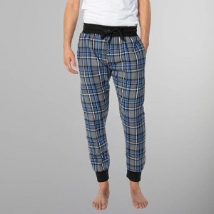 Members Only Men's Flannel Jogger Sleep Pant with Two Side Pockets - Cotton Blend Soft & Breathable Loungewear for Men - 1 of 4