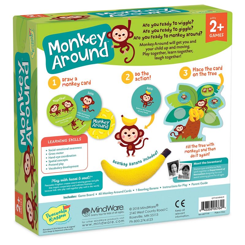 Peaceable kingdom Monkey Around Board Game, 3 of 11